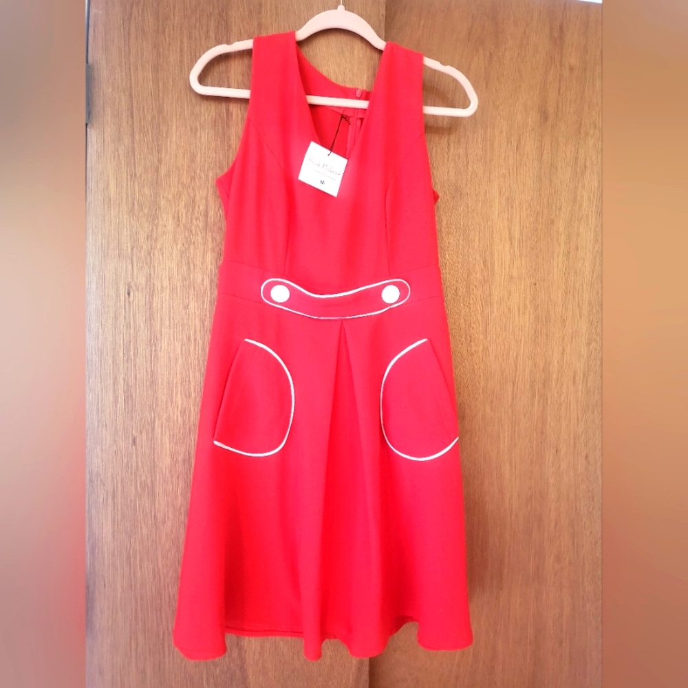 NWT red vintage dress